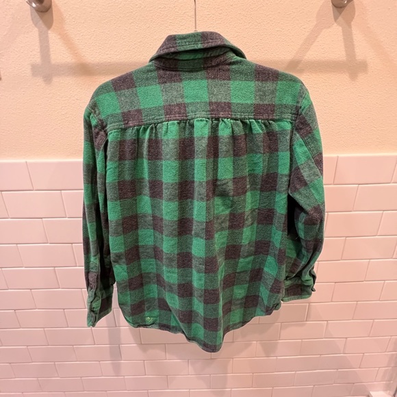 Madewell Green and Black Flannel - Picture 2 of 4